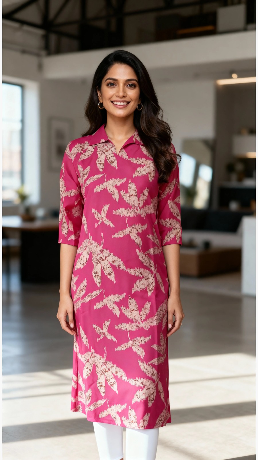 Model wearing ethnic wear